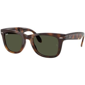 Relógios & jóias Homem óculos de sol Ray-ban FOLDING WAYFARER 0RB4105 710/31 Castanho