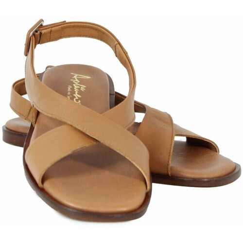 Aplauso SANDALIAS PLANAS PARA MUJER  12042 CUERO Castanho