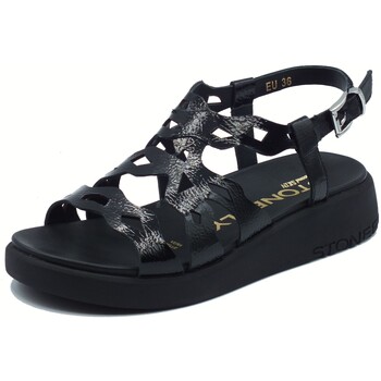 Sapatos Mulher Sandálias Stonefly 220958 Onda Patent Preto