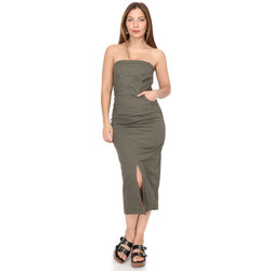 Textil Mulher Vestidos La Modeuse 70539_P164990 Cáqui