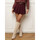 Textil Mulher Shorts / Bermudas La Modeuse 73672_P173856 Bordô