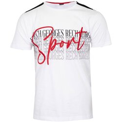 Textil Homem T-Shirt mangas curtas Georges Rech GRT-4 Branco