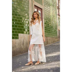 Textil Mulher Vestidos Swallow SW5207LU-18-1 Branco