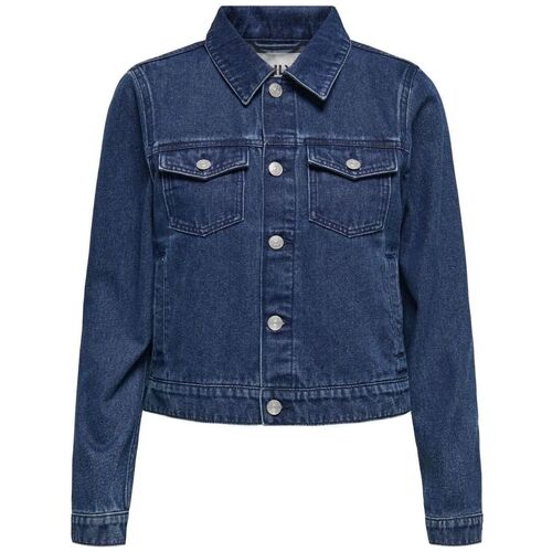 Textil Mulher Casacos  Only 15346962 RILLO-DARK BLUE DENIM Preto