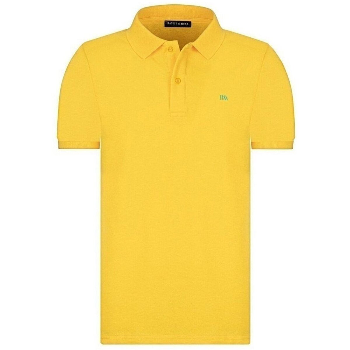 Textil Homem T-shirts e Pólos Basics&More BA321083 Amarelo
