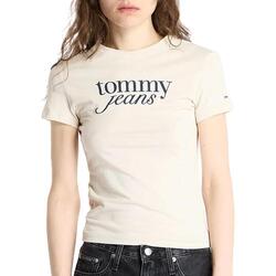 Textil Mulher T-shirts e Pólos Tommy Hilfiger  Bege