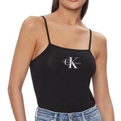 Textil Mulher Tops sem mangas Calvin Klein Jeans  Preto