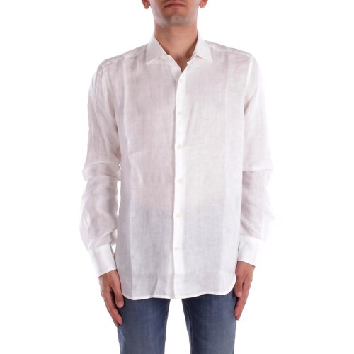 Textil Homem Camisas mangas comprida Mc2 Saint Barth PAMP001 01896H Branco