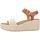 Sapatos Mulher Sandálias FitFlop WEDGE ANKLE STRAP SAN Castanho