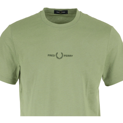 Fred Perry Embroidered T-Shirt Verde