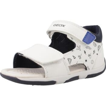 Sapatos Rapaz Sandálias Geox B SANDAL TAPUZ B.A Branco