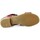 Sapatos Mulher Sandálias Miswear SANDALIA DE PIEL CON TACÓN BAJO Y HEBILLA 1300  FUXIA Rosa