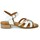 Sapatos Mulher Sandálias Miswear SANDALIA DE PIEL CON TIRAS CRUZADAS 1341  BLANCA Branco