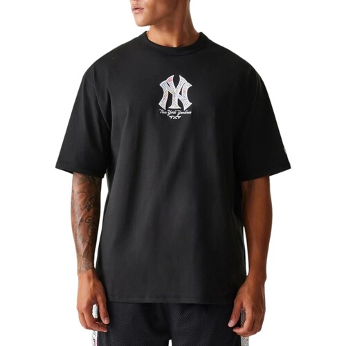Textil Homem T-Shirt mangas curtas New-Era 60667838 Preto