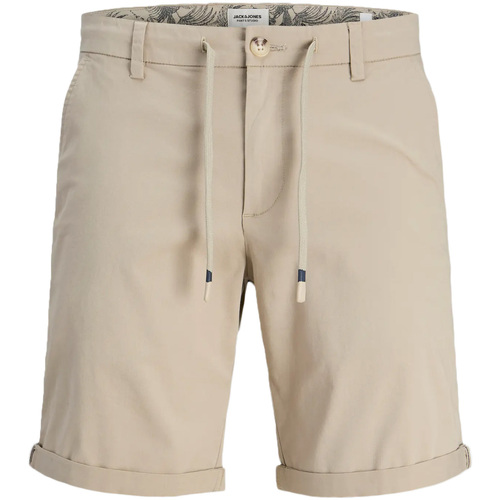 Textil Homem Shorts / Bermudas Jack & Jones  Bege