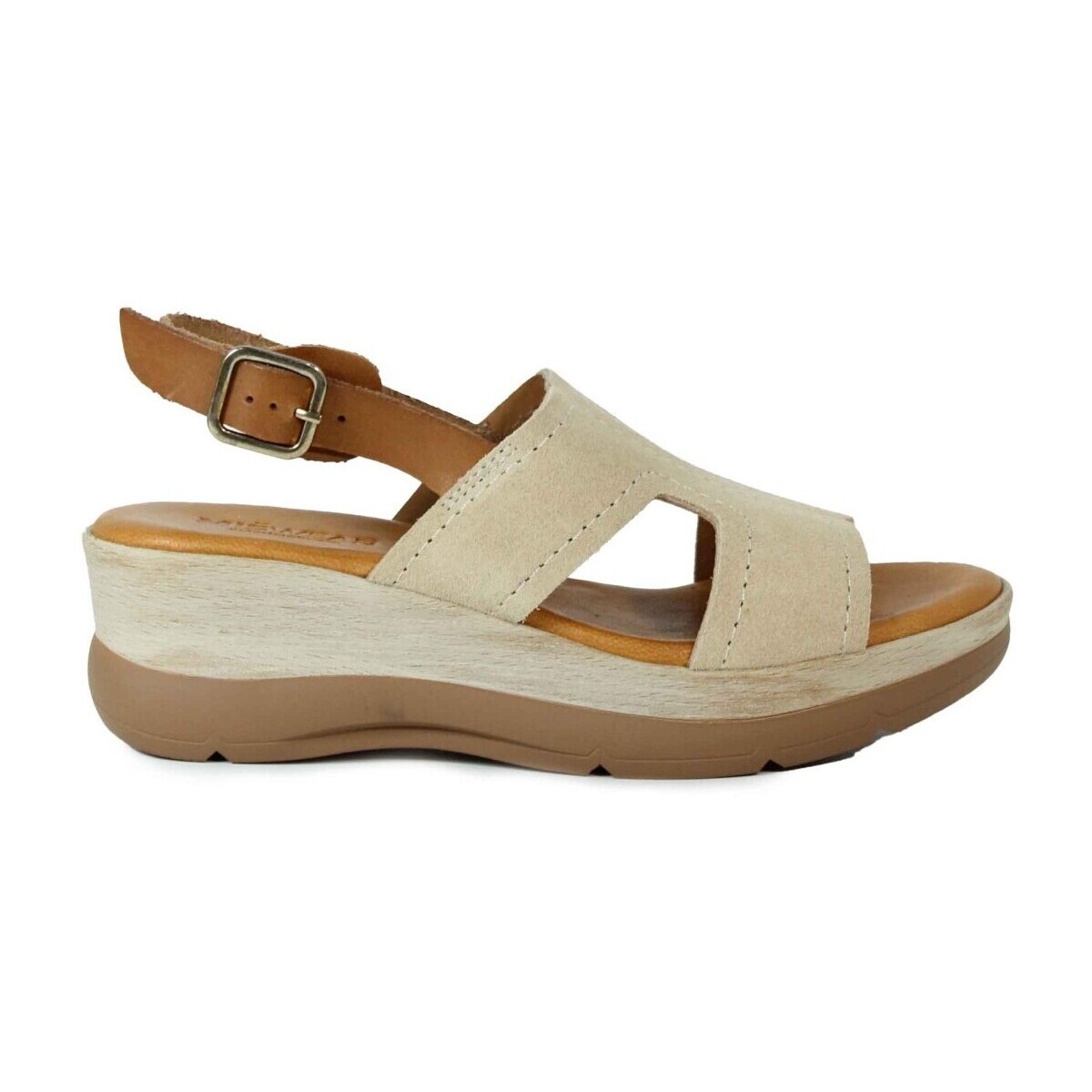 Sapatos Mulher Sandálias Miswear Nombre Vacio Amarelo