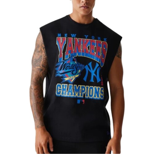 Textil Homem Tops sem mangas New-Era 60667850 Preto
