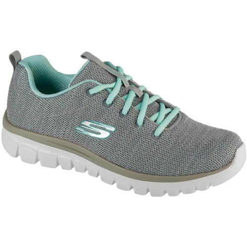 Skechers Twisted Fortune 12614-GYMN Gray/Mint Multicolor