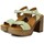Sapatos Mulher Sandálias Miswear SANDALIAS DE PLATAFORMA MODERNAS 922  VERDE Verde