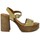 Sapatos Mulher Sandálias Miswear SANDALIAS SOFISTICADAS DE PLATAFORMA 922  BEIGE Bege