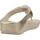 Sapatos Mulher Chinelos FitFlop FINO BEADIE BUTTON Ouro