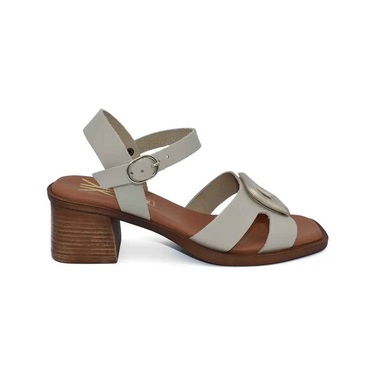 Sapatos Mulher Sandálias Chamby : Sandálias de salto bege : Mulher Bege