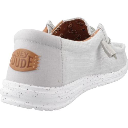 HEYDUDE WALLY WASHED CANVAS Cinza