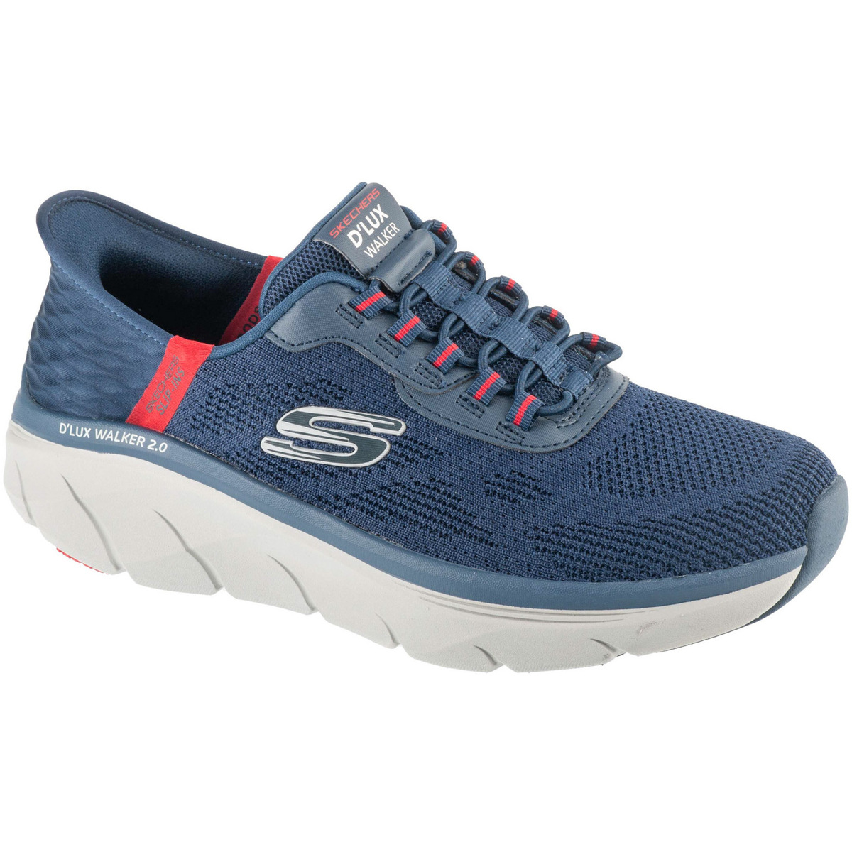 Sapatos Homem Sapatilhas Skechers Slip-ins: D'Lux Walker 2.0 - Rezinate Azul