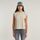 Textil Mulher T-shirts e Pólos G-Star Raw D26421-C261 BACK ZIP OVERDYED TOP-D4848 DK BRICK Bege