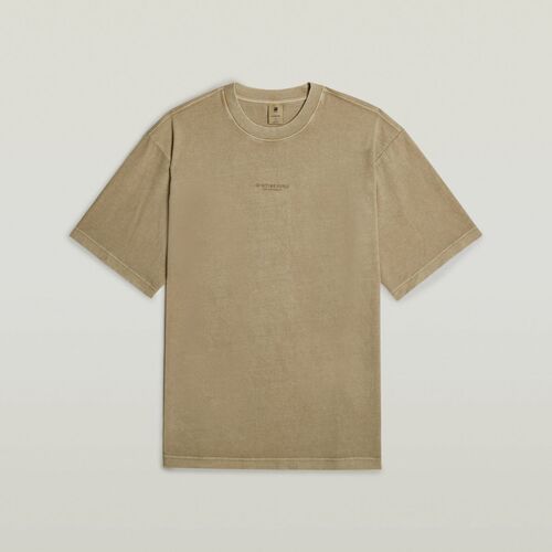 Textil Homem T-shirts e Pólos G-Star Raw D24780-C756 OVERDYES CENTER-C805 SAFARI Bege