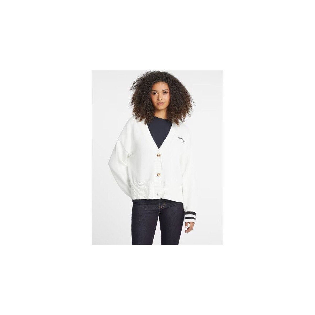 Textil Mulher camisolas Guess W4BR81 Z3HM1-G293 Branco
