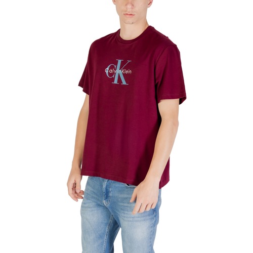 Calvin Klein Jeans SS Hero Monologo Tee LV04RB862G Vermelho