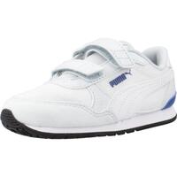 Sapatos Rapaz Sapatilhas Puma RUNNER V3 MESH Branco