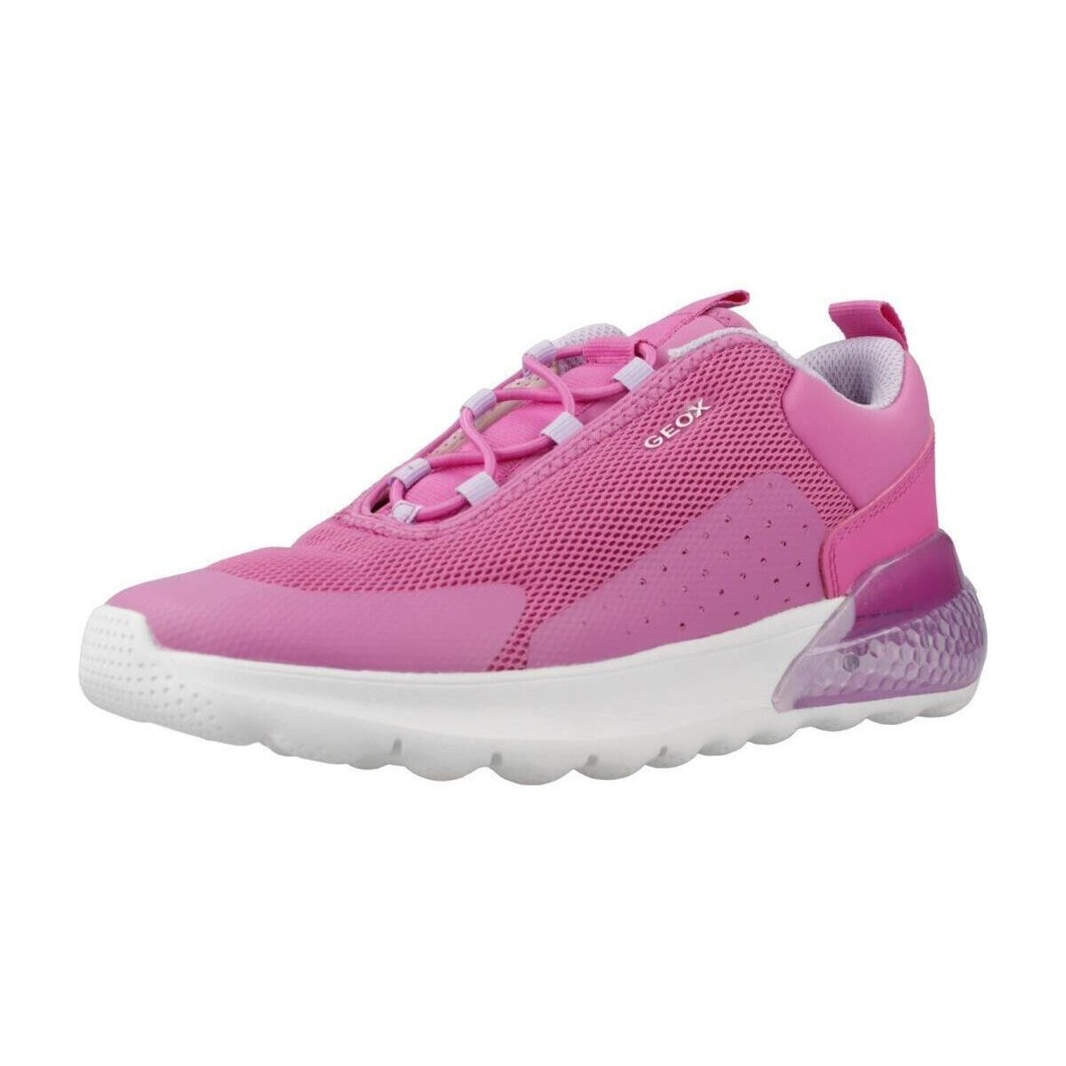 Sapatos Rapariga Sapatilhas Geox J ACTIVART ILLUMINUS Rosa