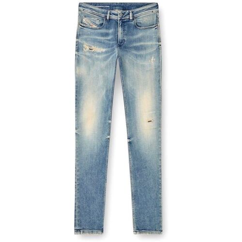 Textil Homem Calças de ganga Diesel 1979 SLEENKER 09K58-01 Azul