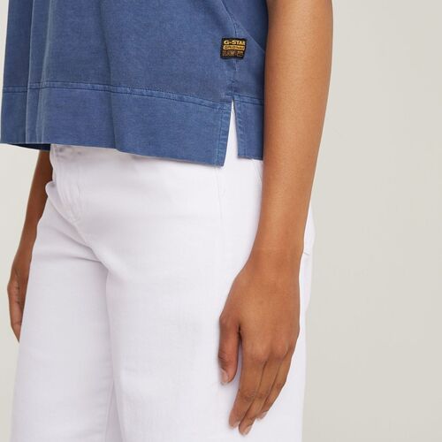 G-Star Raw D26421-C261 BACK ZIP OVERDYED TOP-H632 MID BLUE Azul