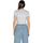 Textil Mulher T-Shirt mangas curtas Calvin Klein Jeans CK RIB BABY TEE LV047C211G Branco