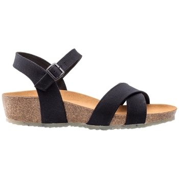 Sapatos Mulher Sandálias Zouri Sandálias Nature - Black Preto