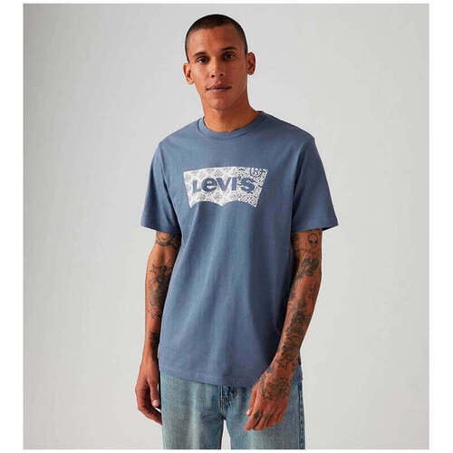 Textil Homem T-shirts e Pólos Levi's 22491-1812-3-1 Azul