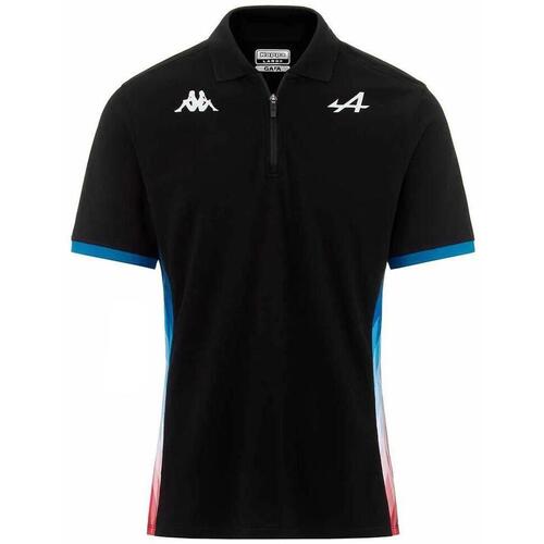 Textil Homem T-shirts e Pólos Kappa  Preto