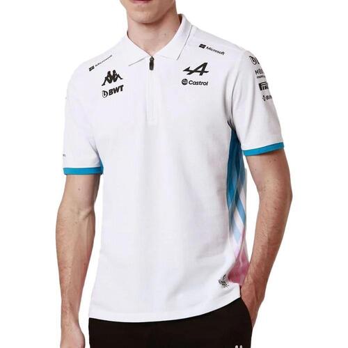Textil Homem T-shirts e Pólos Kappa  Branco