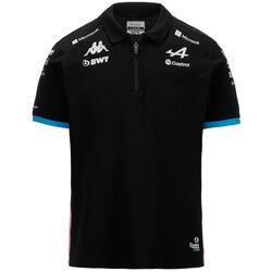 Textil Homem T-shirts e Pólos Kappa  Preto
