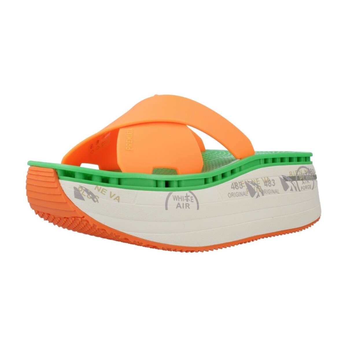 Sapatos Mulher Sandálias Premiata MOURA 7461 Laranja