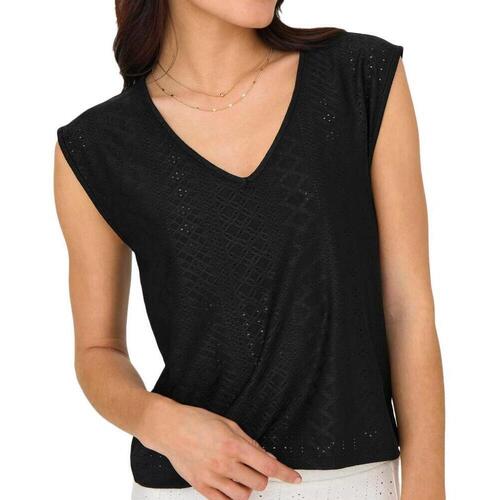 Textil Mulher T-shirts e Pólos JDY  Preto