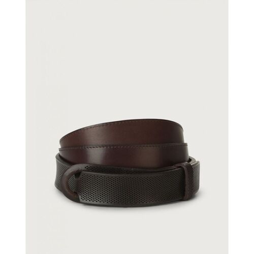 Acessórios Homem Cinto Orciani NB0108 - NOBUCKLE BULL SOFT TRAFORATO-TESTA DI MORO Castanho