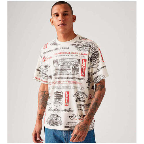 Textil Homem T-shirts e Pólos Levi's 87373-0349-1-1 Branco