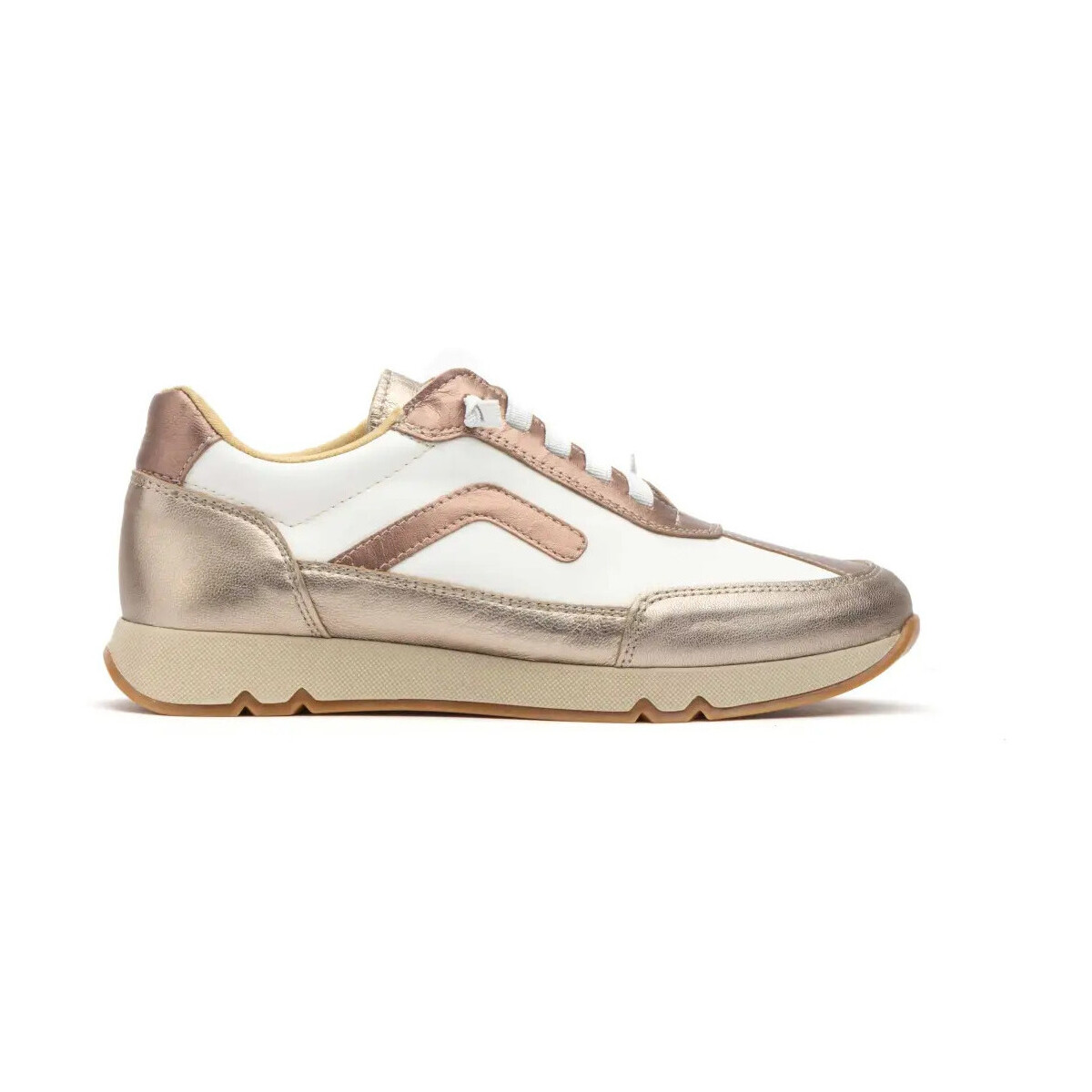 Sapatos Mulher Slip on Cbp - Conbuenpie CBP | Sapatos de couro branco e bronze|Mulher Branco