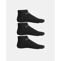 Roupa de interior Homem Meias Guess U4YG50 Z3F60 SNEAKER SOCKS 3 PACK Preto