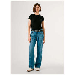 Textil Mulher T-shirts e Pólos Pepe jeans PL506037-999-2-1 Preto