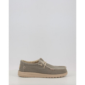 Sapatos Homem Sapato de vela HEYDUDE WALLY BRAIDED Bege